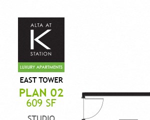 East Tower - Studio - Plan 02 East Tower - Studio - Plan 02